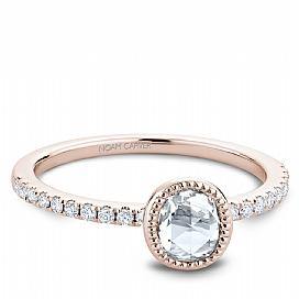 18k Rose Gold Vintage Rose Cut Diamond Ring S260-01RA - KLARITY LONDON