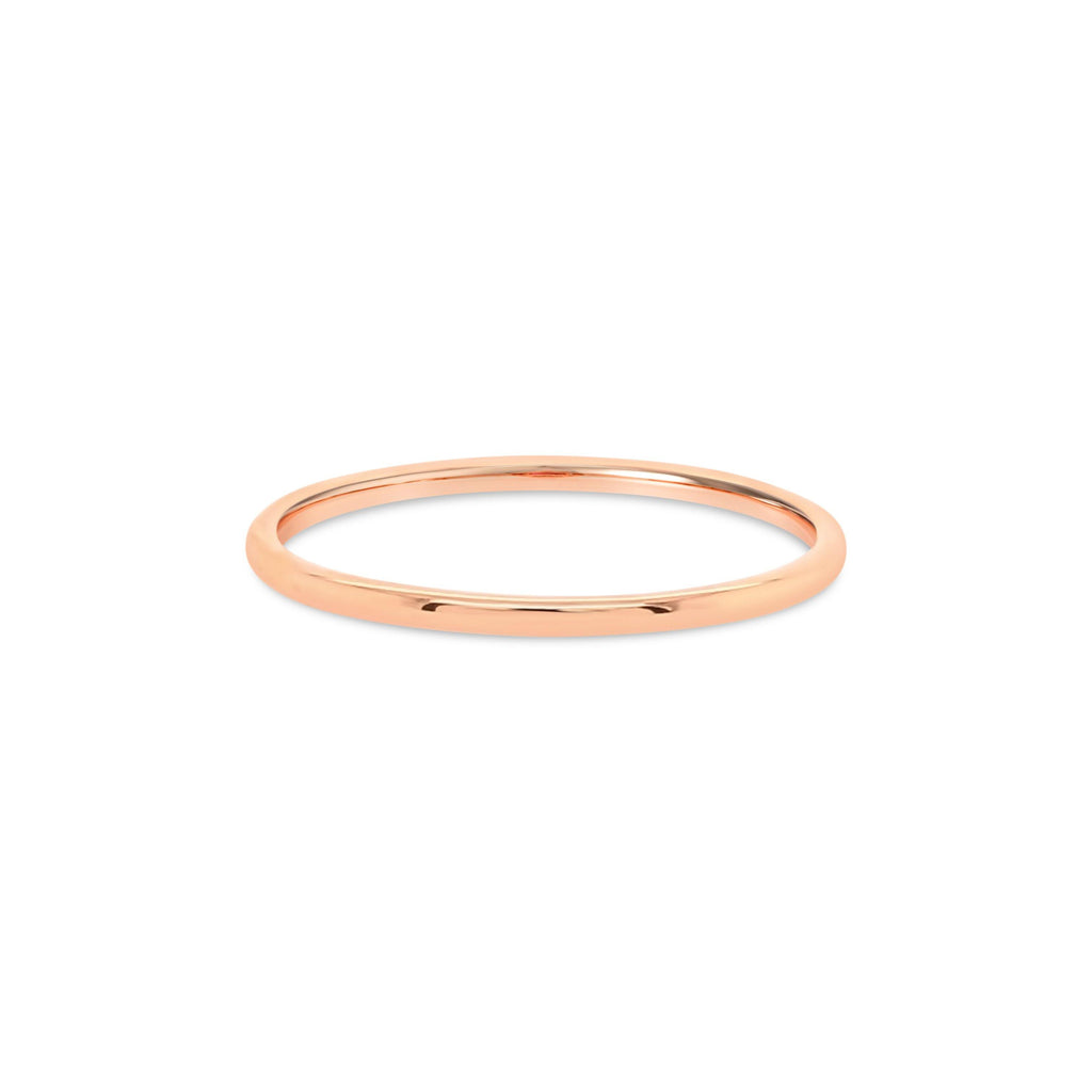 18k Gold | 1.2mm Stackable Round Band - KLARITY LONDON