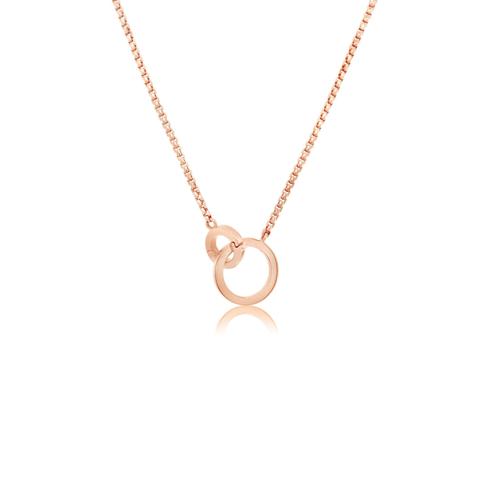 Interlocking circle necklace - KLARITY LONDON