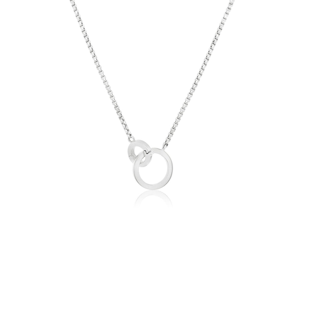 Interlocking circle necklace - KLARITY LONDON
