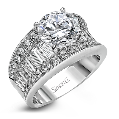 18k White Gold Diamond Dress Ring MR1922 - KLARITY LONDON