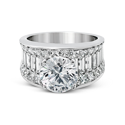 18k White Gold Diamond Dress Ring MR1922 - KLARITY LONDON