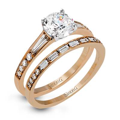 18k Rose Gold Solitaire Diamond Vintage Ring MR2220 - KLARITY LONDON