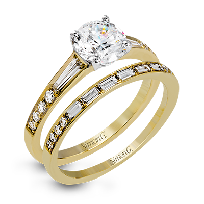 18k Yellow Gold Solitaire Diamond Vintage Ring MR2220 - KLARITY LONDON