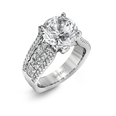 18k White Gold Diamond Dress Ring MR2691 - KLARITY LONDON