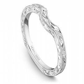 Engraved Shoulder Diamond Ring - KLARITY LONDON