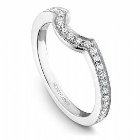 Bezel Diamond Shoulder Ring - KLARITY LONDON