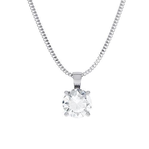 Ella Select - Solitaire Diamond Pendant - KLARITY LONDON