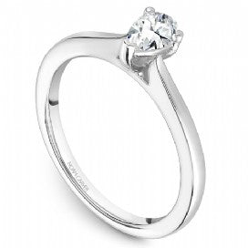 18k White Gold Pear Solitaire Diamond Ring S018-05A - KLARITY LONDON