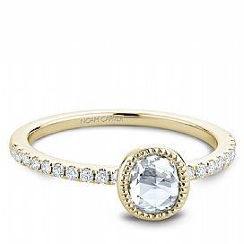 18k Yellow Gold Vintage Rose Cut Diamond Ring S260-01Y - KLARITY LONDON